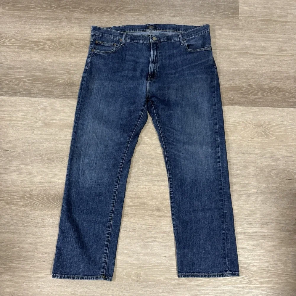 Polo Ralph Lauren Blue Hampton Relaxed Straight Leg Denim Jeans Men's 46x32‎